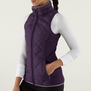 Lululemon Fluff Off Slim Down Vest Purple Sz 6